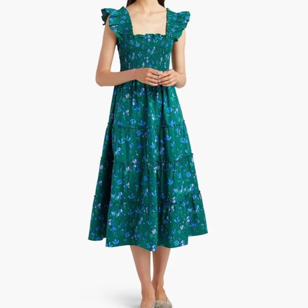 Hill House Home Space Floral Print Ellie Nap Dress - Small - Like New